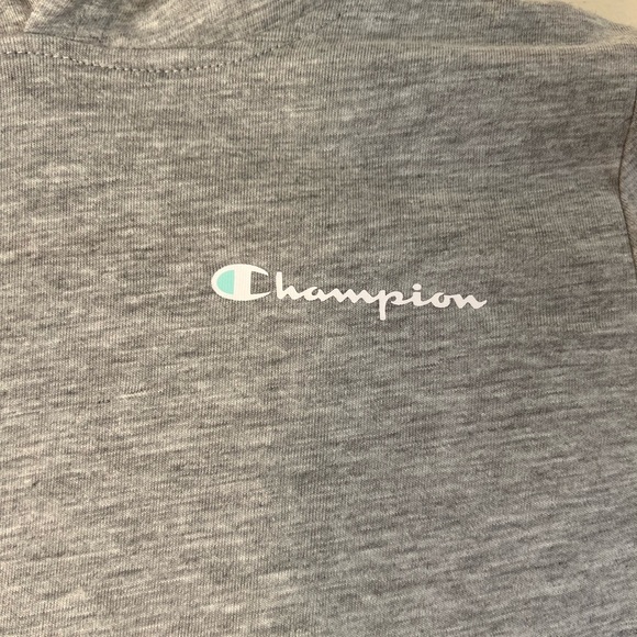 Champion Girls Long Sleeve Shirt 6X Authentic Athletic Wear Gray Soft Pocket - Picture 4 of 12